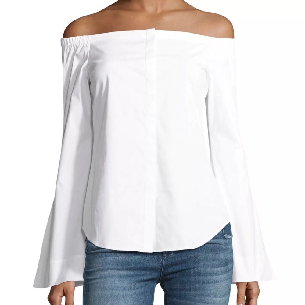 Theory Cream Blouse Elegant Top